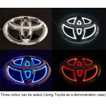 5D Stereo Car Golowing Badge Light （ static effect !）