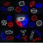 5D Stereo Car Golowing Badge Light （ static effect !）