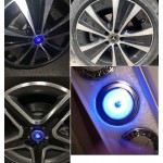 For Mercedes'benz Car Wheel Hub Center Caps Floating LED Light (4pcs)