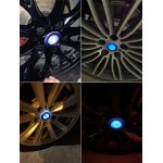 For BM'W Car Wheel Hub Center Caps Floating LED Light (4pcs)