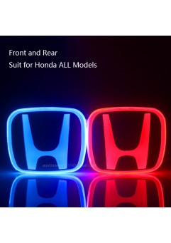 Colourful glowing badge for Hon /da car all models  (Front/Rear)
