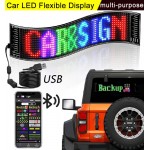 Car LED Flexible Display APP Bluetooth Diy Advertising Screen