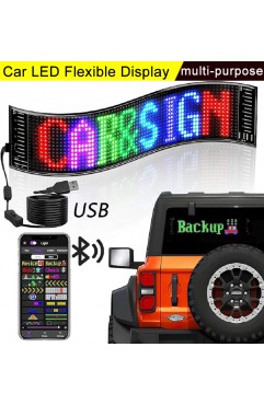 Car LED Flexible Display APP Bluetooth Diy Advertising Screen