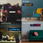 Car LED Flexible Display APP Bluetooth Diy Advertising Screen