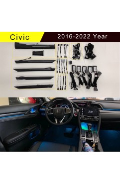 Civic RGB 64 Colour Atmosphere Decorate Led Light 2016-2022 Year (22 lights)