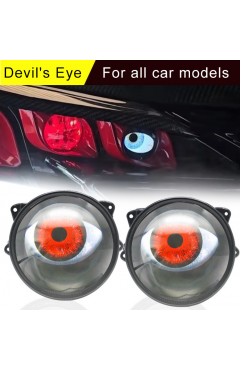 Car Motorcycle Dynamic Devil Eyes Led Lights Universal Headlight Upgrade kit (2pcs)