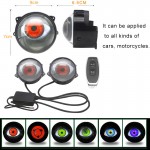 Car Motorcycle Dynamic Devil Eyes Led Lights Universal Headlight Upgrade kit (2pcs)