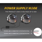 Car Motorcycle Dynamic Devil Eyes Led Lights Universal Headlight Upgrade kit (2pcs)