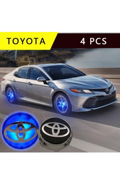 For Toyo'ta Car Wheel Hub Center Caps Floating LED Light (4pcs)