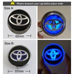 For Toyo'ta Car Wheel Hub Center Caps Floating LED Light (4pcs)