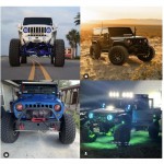 7 inch APP control colorful streamer headlights for JEEP （2pcs）