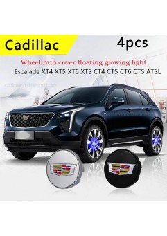 For Cadi‘llac Car Wheel Hub Center Caps Floating LED Light (4pcs)