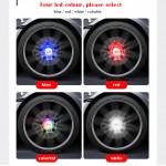 Car Wheel Hub Center Caps Floating Illuminated LED Light for Ca /dillac (4pcs)