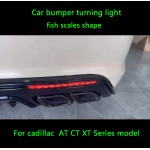Car bumper turning light fish scales shape for Cadi/llac (1 pair)