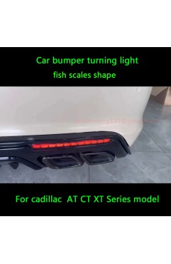 Car bumper turning light fish scales shape for Cadi/llac (1 pair)