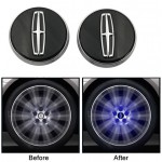 For Lin'coln Car Wheel Hub Center Caps Floating LED Light (4pcs)