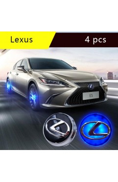 For Le'xus Car Wheel Hub Center Caps Floating LED Light (4pcs)