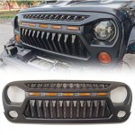 Front grill with LED lights for Wrangler