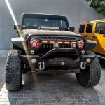 Front grill with LED lights for Wrangler