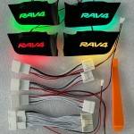 RAV4 WILDLANDER RGB Color Door Bowl Lamp Atmosphere Led Light Replacement 2019-2023 (4 Pcs)