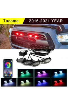 Tacoma car 2016-2021 front grille decorate led light RGB colour APP control 4pcs/set