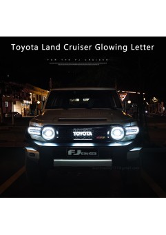 Front Grille Glowing Running Led Letter Emblem for Toyo/ ta