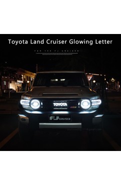 Front Grille Glowing Running Led Letter Emblem for Toyo/ ta