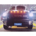 Tundar car 2014-2020 front grille hood Yellow bead light