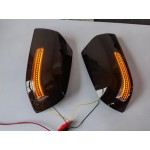 Rear mirror view cover with Turn signal lamp for Tundra Sequoia 2007-2021 Year (1 Pair)