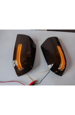 Rear mirror view cover with Turn signal lamp for Tundra Sequoia 2007-2021 Year (1 Pair)