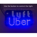 Online Taxi car light board Prompt sign for U'ber L'yft