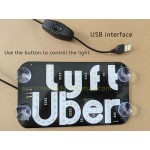 Online Taxi car light board Prompt sign for U'ber L'yft