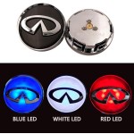 For In'finiti Car Wheel Hub Center Caps Floating LED Light (4pcs)