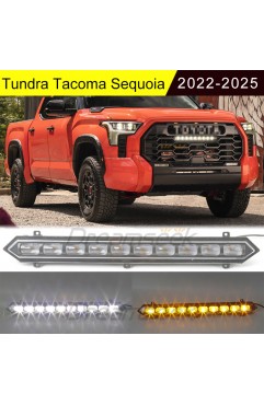 Tundra Tacoma Sequoia Car Front Grille Led Light Bar Strip Lamp 2022 2023 2024 Year